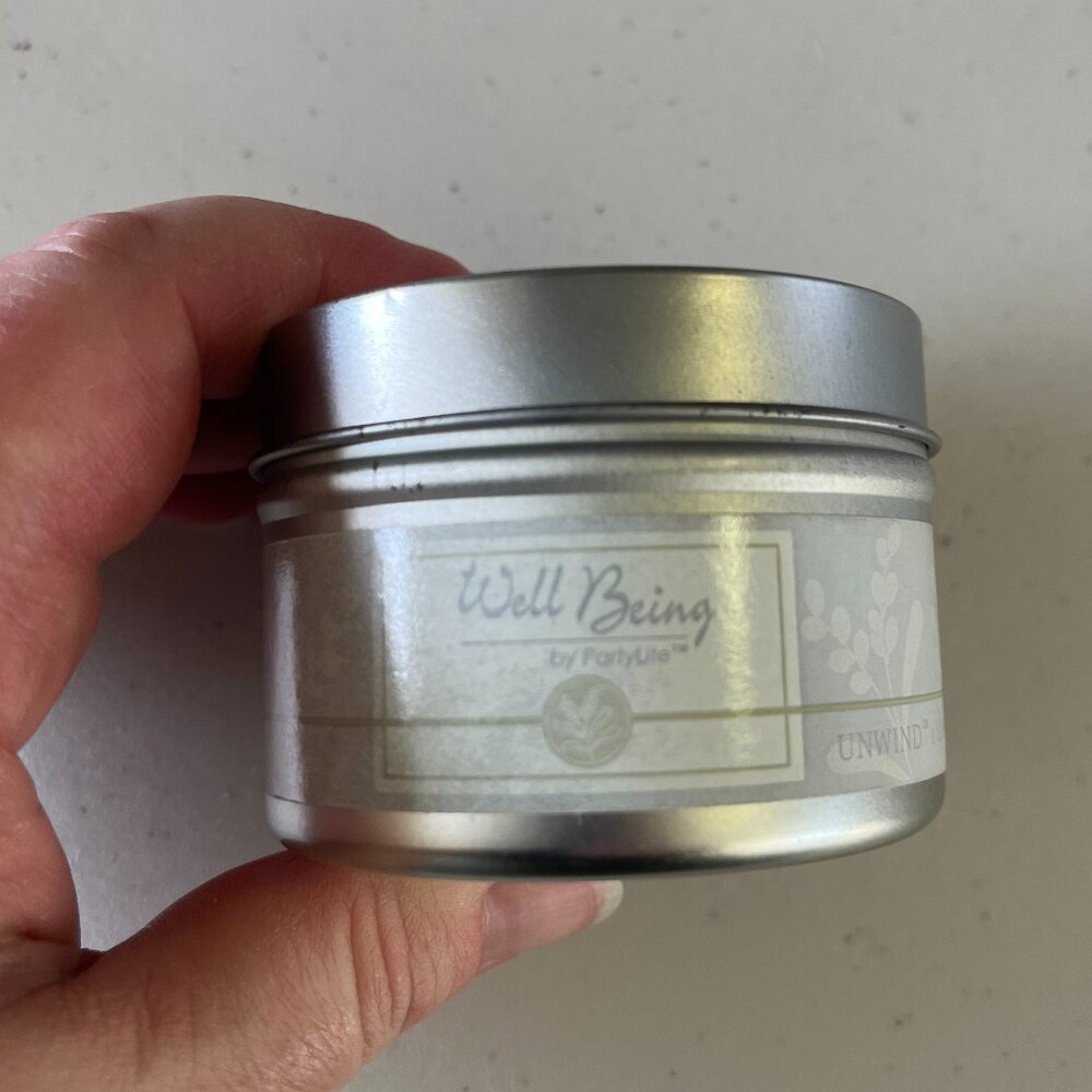 PartyLite Well Being Candle Tin - Unwind Scent